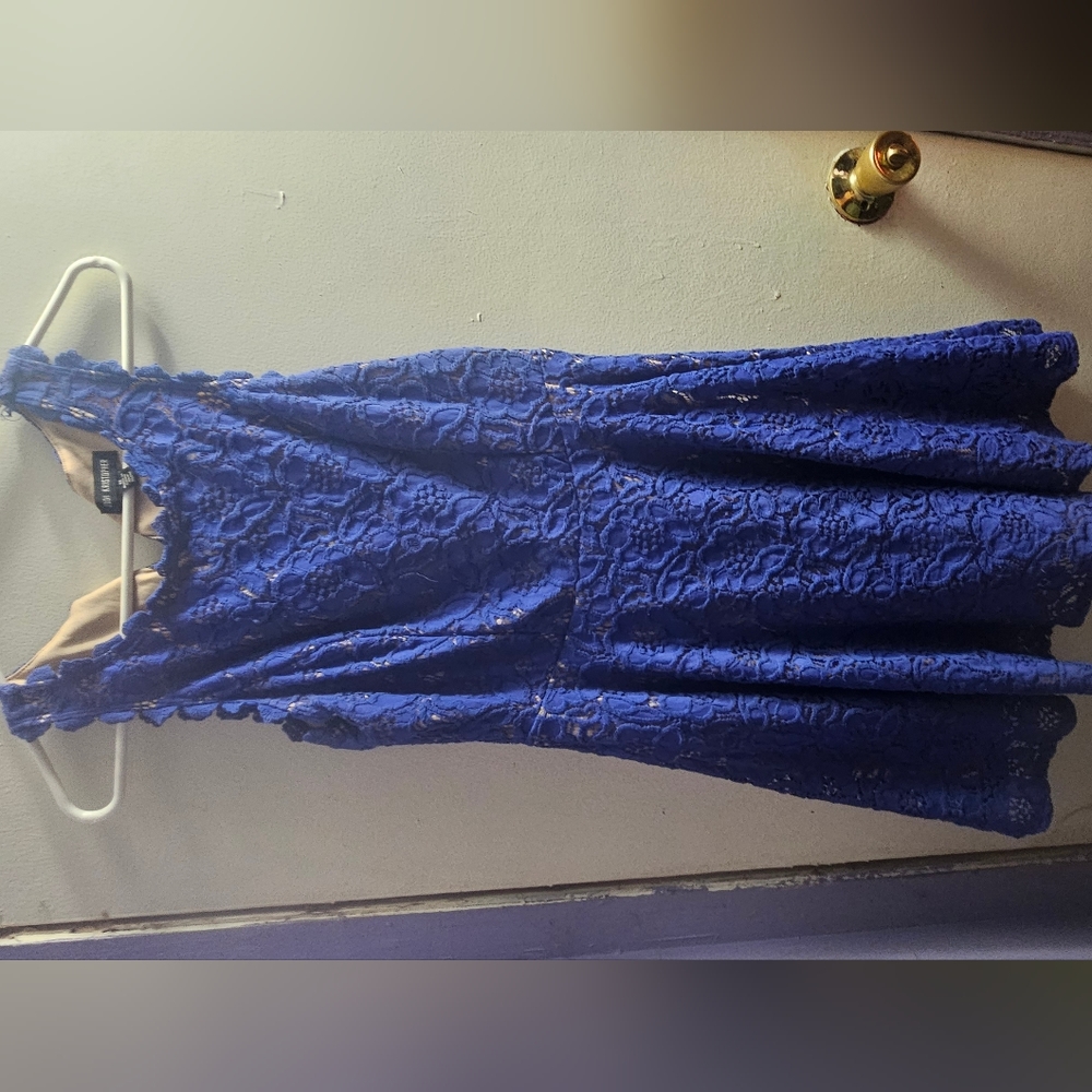 Royal Blue over cream Jodi Kristopher dress size 11